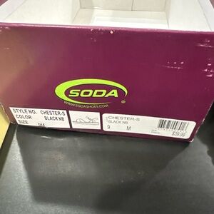 Soda Chester-S Black Footwear Worn Once
